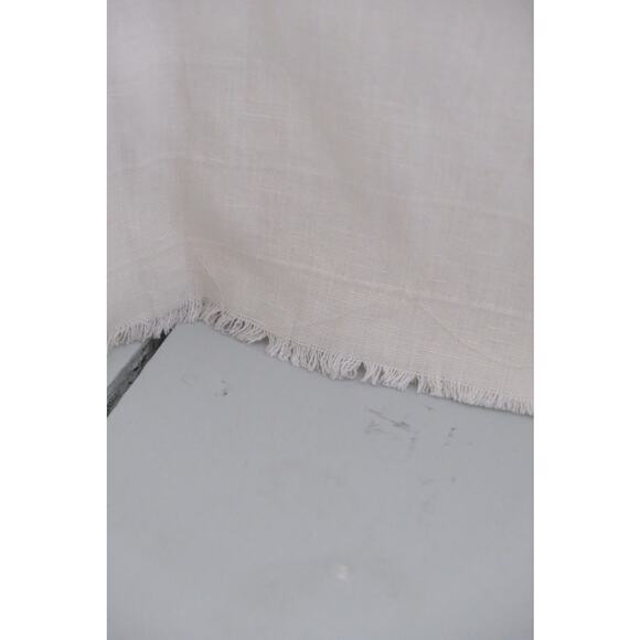 Beaton Linen Pocket Jumpsuit Womens S White Relaxed Boho Lagenlook Coastal - Picture 10 of 10